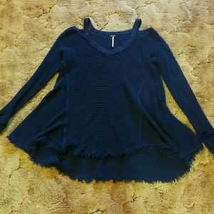 Free People cold shoulder sweater